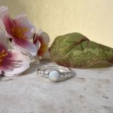 White Opal Ring