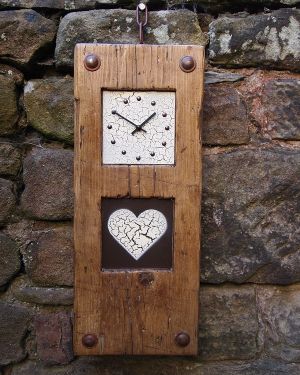 Vintage Heart Clock