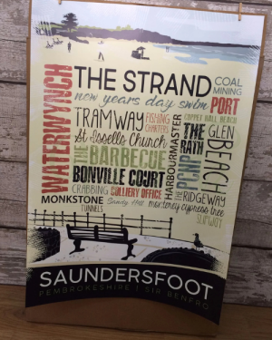 Saundersfoot Print
