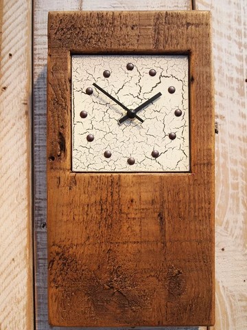 Resized Baby White Crackle Clock