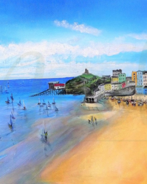 Tenby Harbour, Sailing Boats