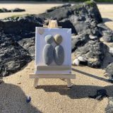Two Adults Pebble Canvas