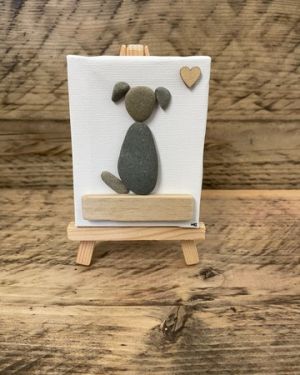 Dog Pebble Canvases