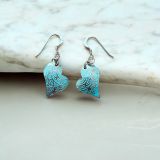 Copper Heart Earrings