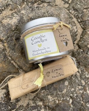 Lemon & Vanilla Scented Candle And Melt