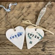 Ceramic Cwtch Heart