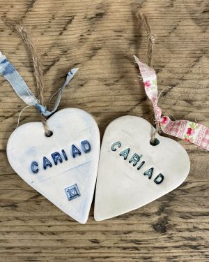 Ceramic Cariad Heart