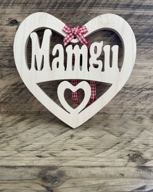 Mamgu Wooden Heart