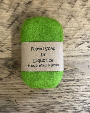 Green Felted Soap
