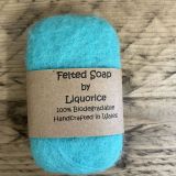 Turquoise Felted Soap