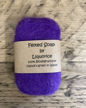 Purple Felted Soap