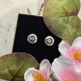 Circular Heart Studs