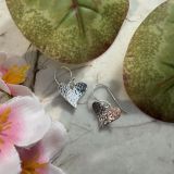 Hammered Heart Earrings