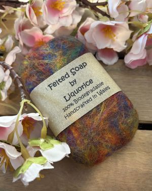 Multi Colour Felted Soap
