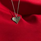 Hammered Heart Necklace