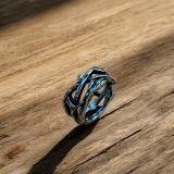 Silver Olive Branch Ring