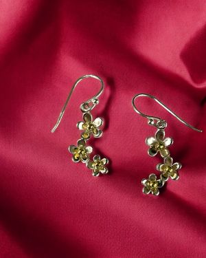 Three Daisy Earrings