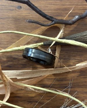 Black Ring With Line