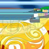 Tenby Sand Art