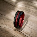 Black and Red Ring