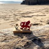 Dragon and Daffodil Driftwood Decoration