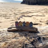 Tenby Houses And A Seagull Driftwood Decoration