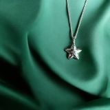 Textured Star Necklace