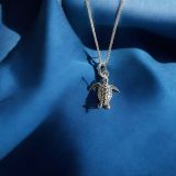 Silver Turtle Necklace