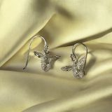 Silver Bee Earrings