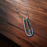 Light Blue Drop Necklace