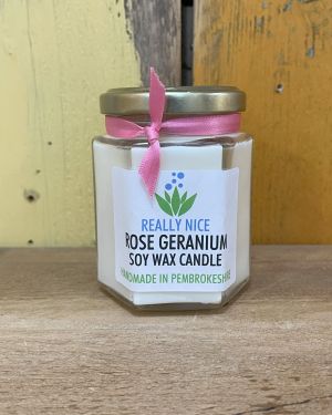 Rose Geranium Jar Candle