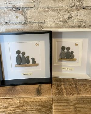 Family Of 3 Pebble Pictures