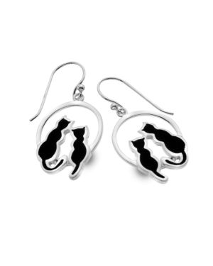Cats On The Moon Earrings