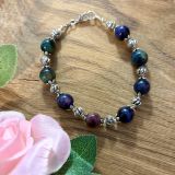 Blue And Green Tiger's Eye Bracelet