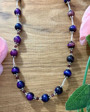 Purple Tiger’s Eye Necklace