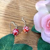 Glass Floral Earrings