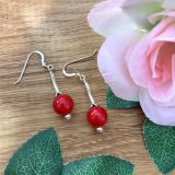 Red Tiger's Eye Earrings