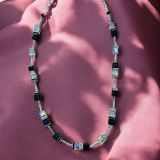 Black And White Crystal Necklace