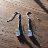 Light Pink Crystal Earrings