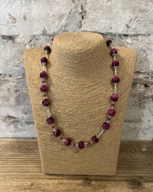 Pink Tiger’s Eye Necklace