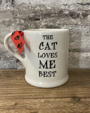 The Cat Loves Me Best Mug