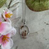 Cats On The Moon Necklace