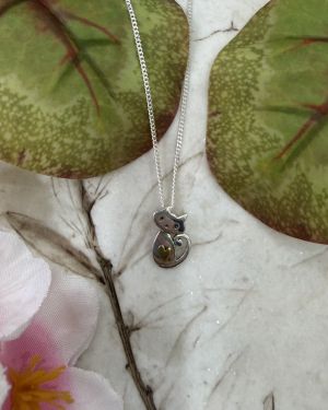 Cat Heart Necklace
