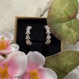 Circular Hoop Daisy Studs