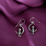 Cat On The Moon Earrings