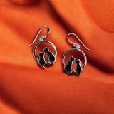 Cats On The Moon Earrings