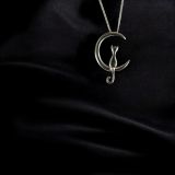 Cat On The Moon Necklace