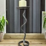 Hand Forged Single Wavy Candlestick