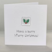 Fused Glass Magnet Christmas Cards