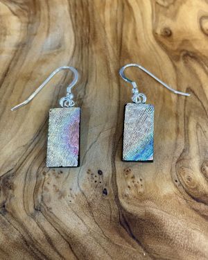 Multicolour Dichroic Glass Earrings